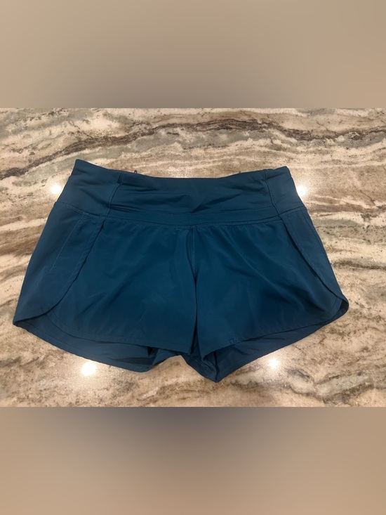 lululemon athletica Pants - RARE lululemon athletica Speed Short 4 way Strech Jaded LIKE NEW Sz 4
